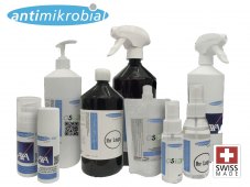 Desinfektionsmittel antimikrobial mit Werbeaufdruck