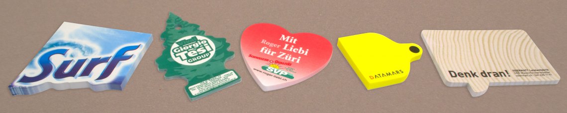 Haftnotiz formgestanzt