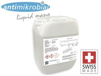 5 Liter Händedesinfektionsmittel Antimikrobial "mani" Kanister BAG zertifiziert 