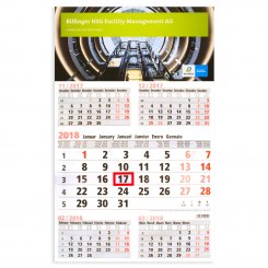 5-Monatskalender Kopfteil bedruckt 