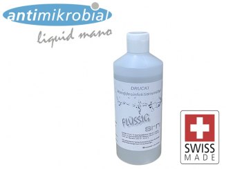 0.5 Liter Händedesinfektionsmittel Antimikrobial "mani" mit Klappdeckel BAG zertifiziert 