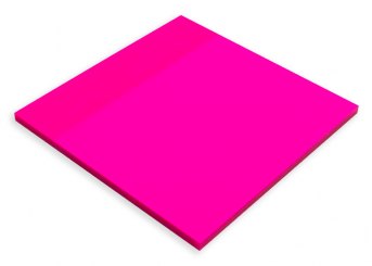 Clear Note pink 75x75mm 