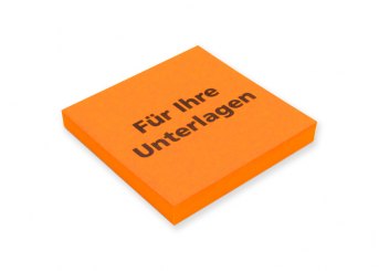 Hafti orange "Für Ihre Unterlagen" 