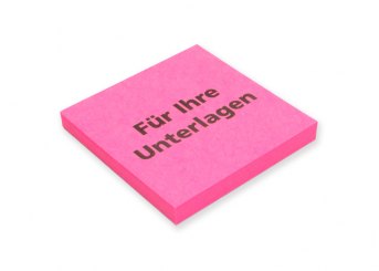Hafti pink "Für Ihre Unterlagen" 