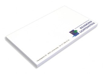 Hafti 125x75mm, FSC-Papier 4-farbig bedruckt 