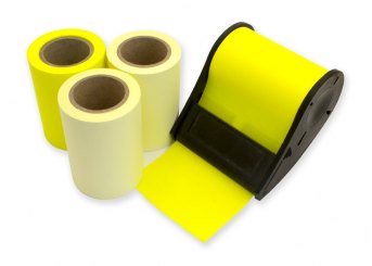 Eco-Set Haftnotizrollen: 2 Rollen pastell, 2 Rollen brillant 