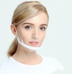 Mimik Schild Hygienemaske aus PET einzeln eingeschweisst 