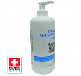 1000ml Steril Antiseptic Gel mit Pumpaufsatz - BAG zertifiziert 