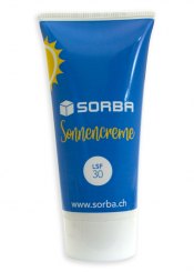 Tube mit SWiSSsun SPF50 Sonnencreme, Sonnenschutzfaktor 50 