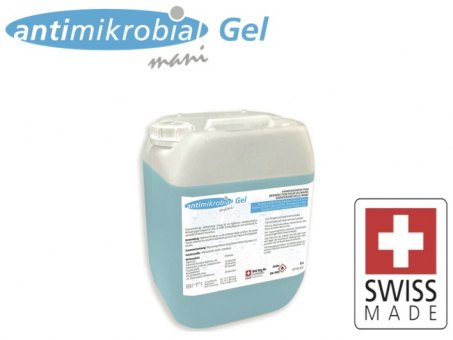 5 Liter GEL Händedesinfektionsmittel Antimikrobial "mani" Kanister BAG zertifiziert 