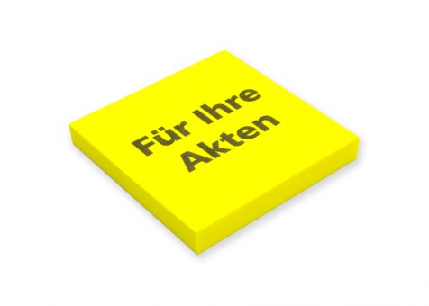Hafti gelb "Für Ihre Akten" 