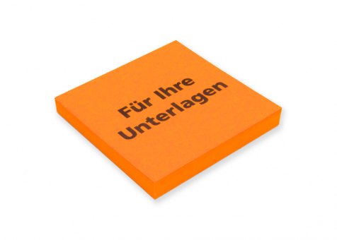 Hafti orange "Für Ihre Unterlagen" 