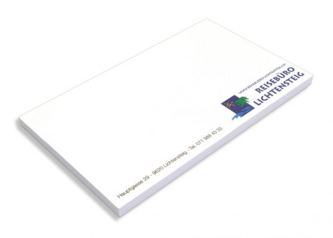 Hafti 125x75mm, FSC-Papier 4-farbig bedruckt 