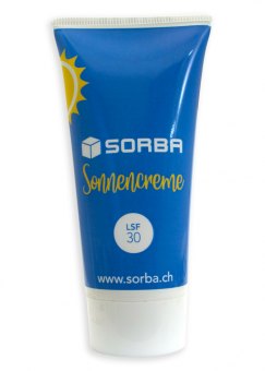 Tube mit SWiSSsun SPF50 Sonnencreme, Sonnenschutzfaktor 50 